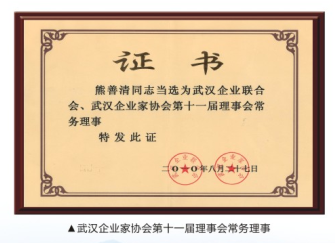 武汉企业联合会、武汉企业家协会第十一届理事会常务理事